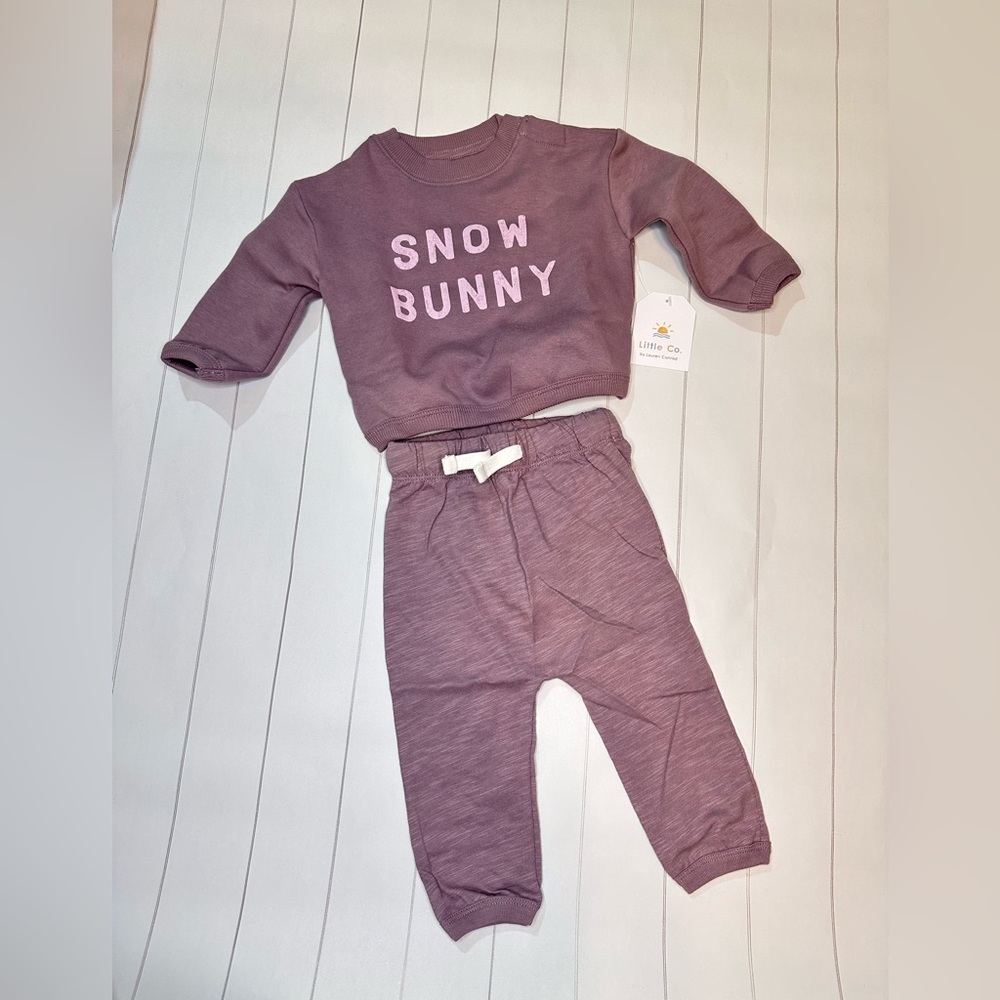 *NWT* Little Co by Lauren Conrad Snow Bunny Set - Sz 9 mo.